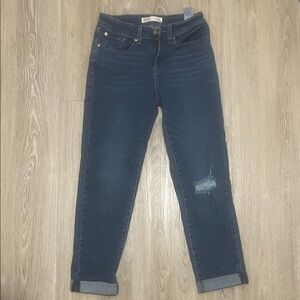 Signature by Levi Strauss Dark Blue Ankle Jeans